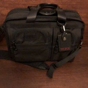 Tumi Black Nylon laptop bag/briefcase